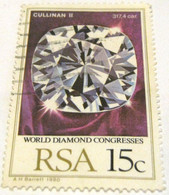 South Africa 1980 World Diamond Congresses, Johannesburg 15c - Used - Sonstige & Ohne Zuordnung