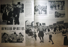 Huwelijk Op Het Ijs In Marken (07.02.1963) Schiereiland, Markermeer + Wielrennen, Albert Van Damme, Roger De Clercq - Magazines & Newspapers