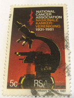 South Africa 1981 The 50th Anniversary Of National Cancer Association 5c - Used - Sonstige & Ohne Zuordnung