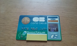 ANCIENNE CARTE A PUCE BULL BANCAIRE BANQUE POPULAIRE MILIEU ANNEES 90 !!! - Disposable Credit Card