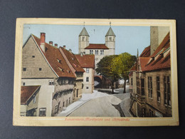 Allemagne - Gandersheim, Marktplats Und Stiftskirche / Timbre Et Cachet 1911 - Bad Gandersheim