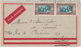 A.O.F. - Sénégal - Lettre Avion Pour La France (Paris) - 1935 - Used Stamps