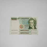 ITALIA - P 111c Serie Speciale 5000L 25/7/2001 UNC  (2 Consecutivi) - 5.000 Lire