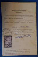 D13 MAROC CARTE ABONNé AUX TIMBRES 1955 CURIOSIT2++AFFRANCH. PLAISANT - Cartas & Documentos