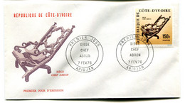 RC 19181 COTE D'IVOIRE N° 401 SIÈGE DE CHEF ABRON 1976 FDC 1er JOUR - TB - Côte D'Ivoire (1960-...)