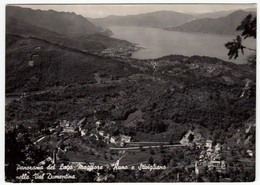 PANORAMA DEL LAGO MAGGIORE - RUNO E STIVIGLIANO NELLA VAL DUMENTINA - LUINO - VARESE - 1955 - Luino