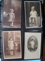 CHILDREN - Des ENFANTS - KINDEREN - NINOS - BAMBINI / 1 LOT Van 176 Foto's ( Zie Scans ) Carte Photo ! - Albums & Verzamelingen