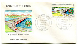 RC 19191 COTE D'IVOIRE N° 421 CONFERENCE ROUTIERE AFRICAINE 1976 FDC 1er JOUR - TB - Ivoorkust (1960-...)