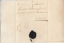 Griffe En Creux Tubize Vers Souverain Conseil Du Brabant - 1714-1794 (Oesterreichische Niederlande)