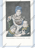 2270 WESTERLAND - FÖHR, Frau Und Kinder, Ca. 1820, Druckstelle - Föhr