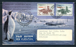 BE   FDC  1030 - 1031   ---   Expédition  Belge Antarctica Au Pôle Sud   --  Impeccable - 1951-1960