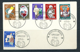 BE   FDC  1153 - 1158   ---    UNICEF   --  TTB - 1951-1960