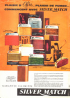 PUB BRIQUETS    " SILVER MATCH "    1960  ( 1 ) - Autres & Non Classés