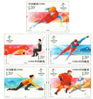 China 2020 2022 Winter Olympic Games 5v MNH - Hiver 2022 : Pékin