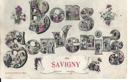 VAUD SAVIGNY - BONS SOUVENIRS - 23.08.19xx - Imprimeries Réunies Nancy - Vers Prilly Et Tampon De Savigny VD + MILITAIRE - Prilly