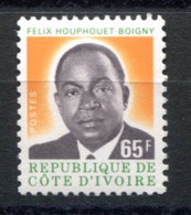 RC 19242 COTE D'IVOIRE COTE 12€ N° 433 HOUPHOUET BOIGNY ROULETTE NEUF ** MNH - TB - Ivoorkust (1960-...)
