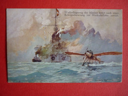 War 1914 - 18 Oesterreichische Hydroplan - Wafferflugzeug Der Marine - Guerra 1914-18