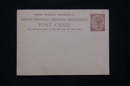 HONDURAS BRITANNIQUE - Entier Postal Type Victoria, Non Circulé - L 77965 - British Honduras (...-1970)