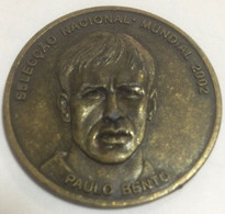 Portuguese Soccer Team, World Championship 2002 , Medal , 3,5 Cm , Paulo Bento - Autres & Non Classés