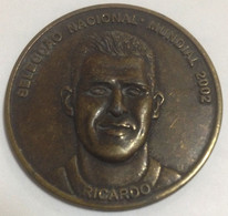 Portuguese Soccer Team, World Championship 2002 , Medal , 3,5 Cm , Ricardo - Autres & Non Classés