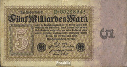 Deutsches Reich Rosenbg: 112a, Reichsdruckerei Wasserzeichen Eichenlaub Gebraucht (III) 1923 5 Milliarden Mark - 5 Miljard Mark