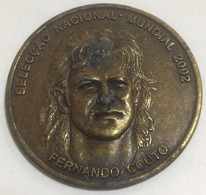 Portuguese Soccer Team, World Championship 2002 , Medal , 3,5 Cm , Fernando Couto - Other & Unclassified