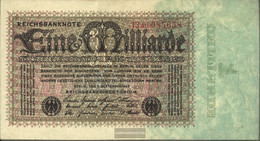 German Empire Rosenbg: 111b, Privatfirmendruck Red Firmenzeichen Used (III) 1923 1 Billion Mark - 1 Milliarde Mark