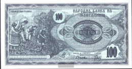 Makedonien Pick.number: 4a Uncirculated 1992 100 Denar - Nordmazedonien
