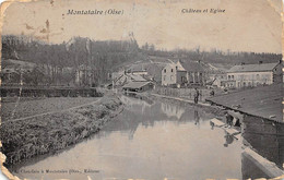 Montataire         60        Lavoir, Château, église. Carte Défraichie     (voir Scan) - Montataire