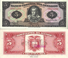 Ecuador Pick-Nr: 113d (1988) Bankfrisch 1988 5 Sucres - Equateur