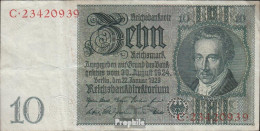 Deutsches Reich Rosenbg: 173a Udr.- Bst. G, Serien: A-F, Wz. Thaer Gebraucht (III) 1929 10 Reichsmark - 10 Mark