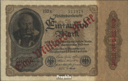 Deutsches Reich Rosenbg: 110e, Privatfirmendruck Grüne Kontrollnummer, Schwarzes FZ Gebraucht (III) 1923 1 Milliarde Au - 1 Mrd. Mark