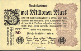 Deutsches Reich Rosenbg: 103c, Wasserzeichen Ringe Gebraucht (III) 1923 2 Millionen Mark - 2 Miljoen Mark