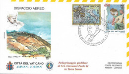 VATICAN - POPE PAUL II PILGRIMAGES - AMMAN JORDAN -  1140 - Brieven En Documenten