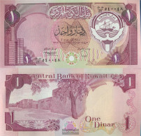 Kuwait Pick-number: 13d Uncirculated 1991 1 Dinar - Koweït