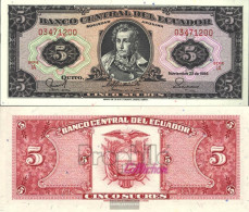 Ecuador Pick-number: 113d (1988) Uncirculated 1988 5 Sucres - Equateur