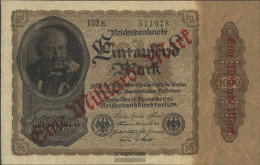 German Empire Rosenbg: 110e, Privatfirmendruck Green Kontrollnummer, Black FZ Used (III) 1923 1 Billion On 1000 Mark - 1 Miljard Mark