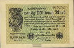 German Empire Rosenbg: 107g, Watermark Grid With 8 Used (III) 1923 20 Million Mark - 20 Millionen Mark