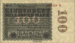 German Empire Rosenbg: 106l, WZ. Hakensterne Brown KN, Black Firmenzeichen Used (III) 1923 100 Million Mark - 100 Miljoen Mark