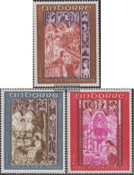 Andorra - French Post 218-220 (complete Issue) Unmounted Mint / Never Hinged 1969 Frescoes - Booklets