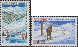 Andorra - French Post 195-196 (complete Issue) Unmounted Mint / Never Hinged 1966 Winter Sports - Booklets