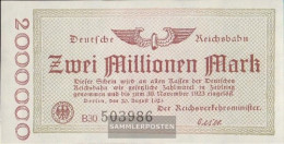 Berlin Pick-number: S1012c Inflationsgeld The German Reichsbahn Berlin Used (III) 1923 2 Million Mark - 2 Miljoen Mark