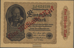 German Empire Rosenbg: 110f, Watermark Cabbage Brown Paper Used (III) 1923 1 Billion On 1000 Mark - 1 Milliarde Mark