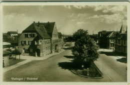 AK GERMANY - BALINGEN - BAHNHOF - MAILED 1938 (BG10343) - Balingen