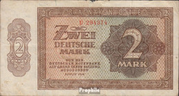 DDR Rosenbg: 341a, KN 6stellig, Davor Ein Buchstabe Gebraucht (III) 1948 2 Deutsche Mark - Andere & Zonder Classificatie