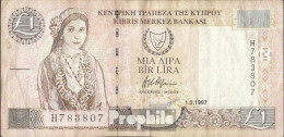 Zypern Pick-Nr: 57 Gebraucht (III) 1997 1 Pound - Chipre