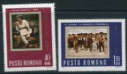 ROMANIA 1967 Peasant Rising Of 1907 MNH / **.  Michel 2592-93 - Nuevos