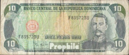 Dominikanische Republik Pick-Nr: 153a (1997) Gebraucht (III) 1997 10 Pesos - Dominicaine