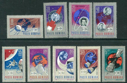 ROMANIA 1967 Space Exploration MNH / **.  Michel 2559-67 - Nuovi