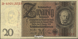 Deutsches Reich Rosenbg: 174b, Udr.-Bst. M, Serien: B-G, Zwischenform Gebraucht (III) 1929 20 Reichsmark - 20 Mark